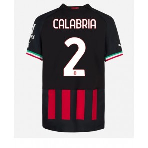 AC Milan Davide Calabria #2 Hemmatröja 2022-23 Kortärmad